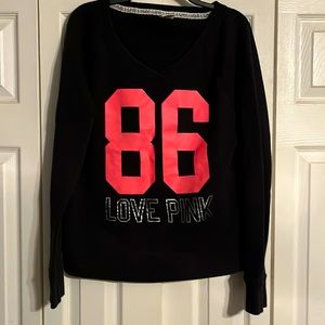 PINK V-Neck sweatshirt Size Large